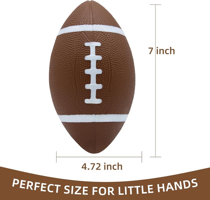 Magicorange Foam Football, 7" Soft Footballs for Kids Toddler Junior Youth, Mini Size Football for Indoor Outdoors - Image 4